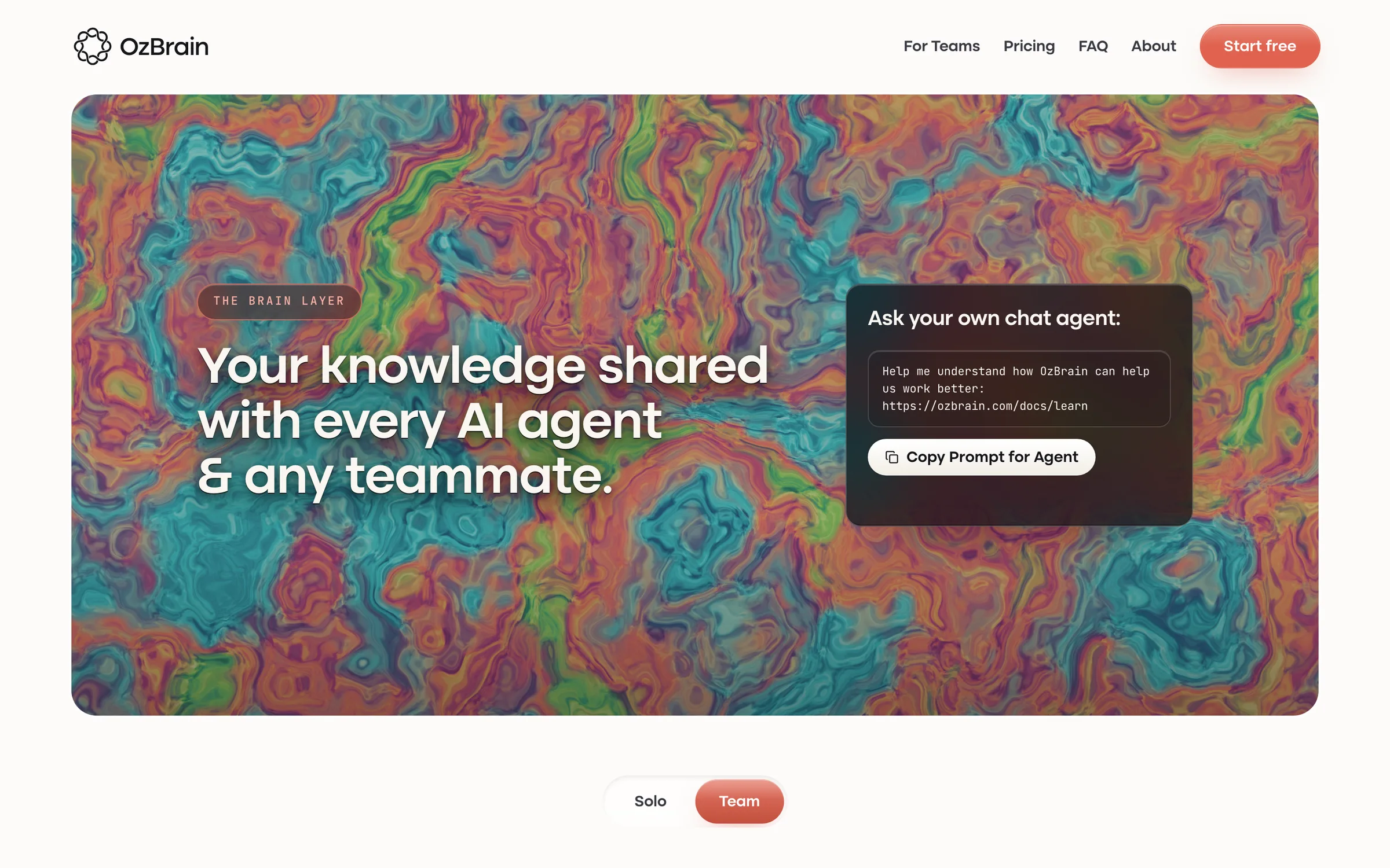 OzBrain homepage